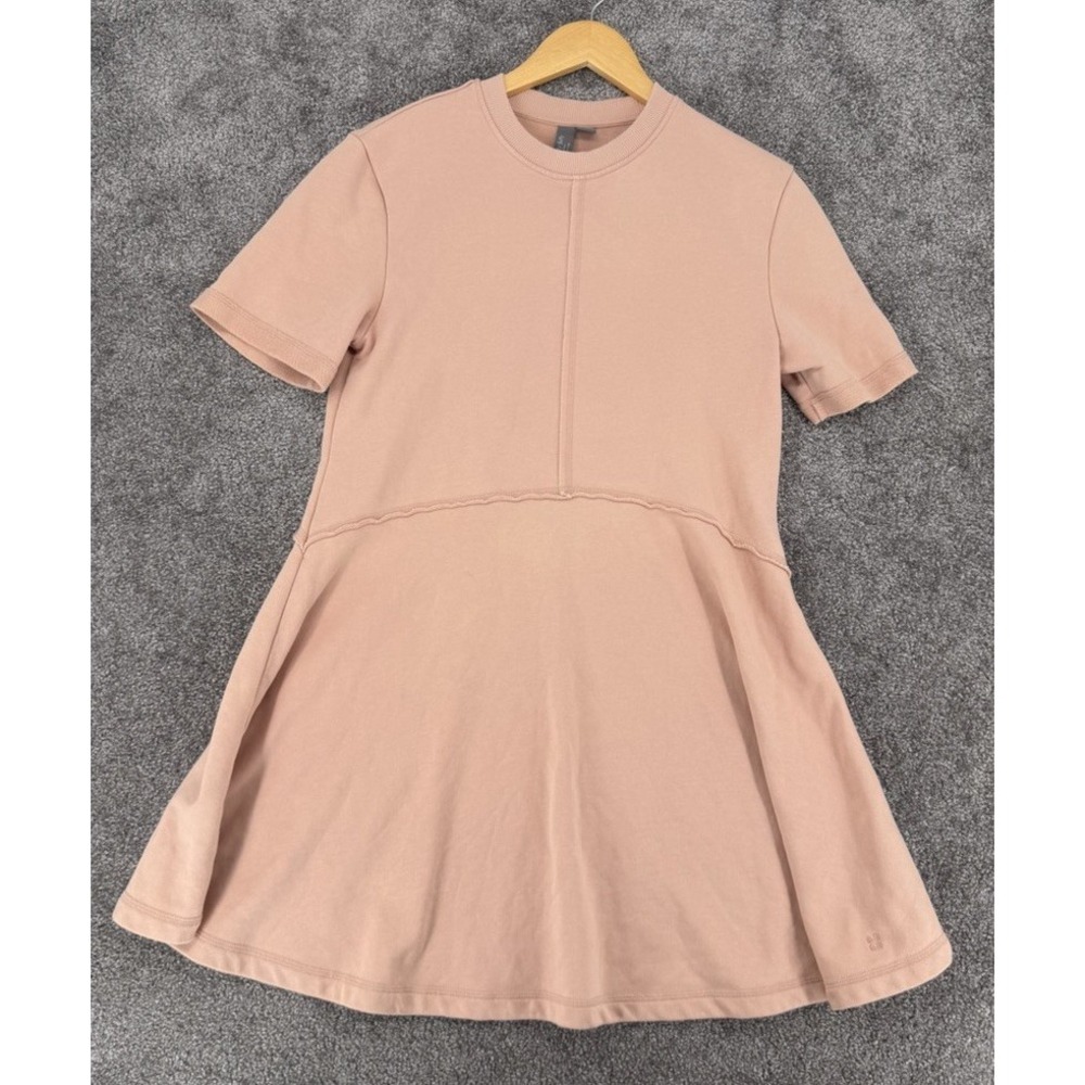 Sweaty Betty Revive T-Shirt Mini Dress Pink Short Sleeve Crewneck Lounge M